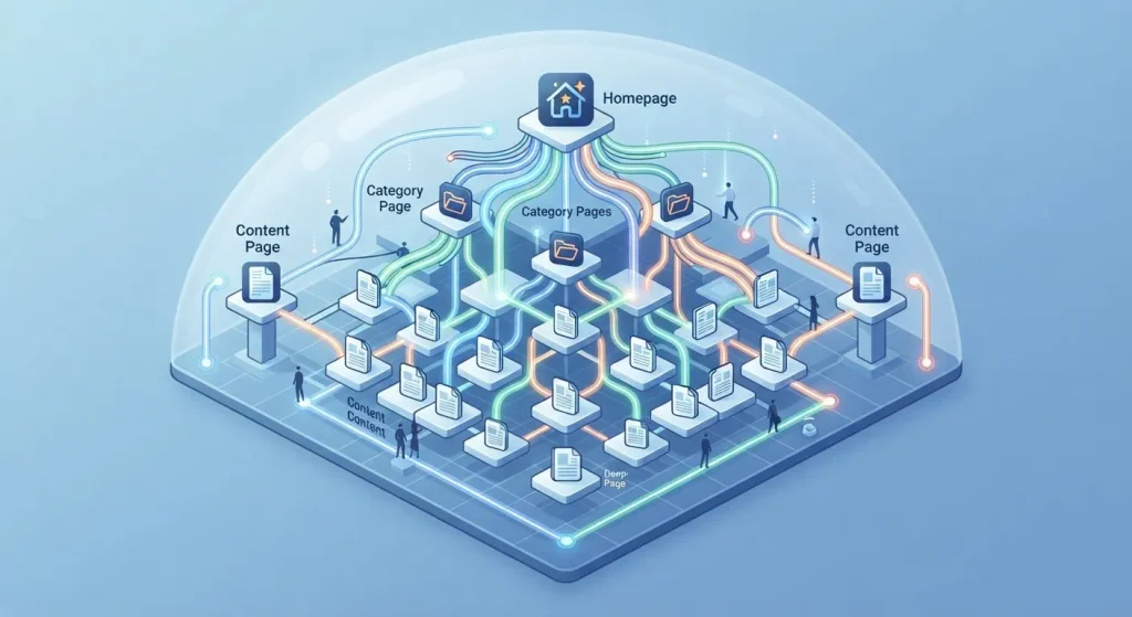 ilustrasi internal link building