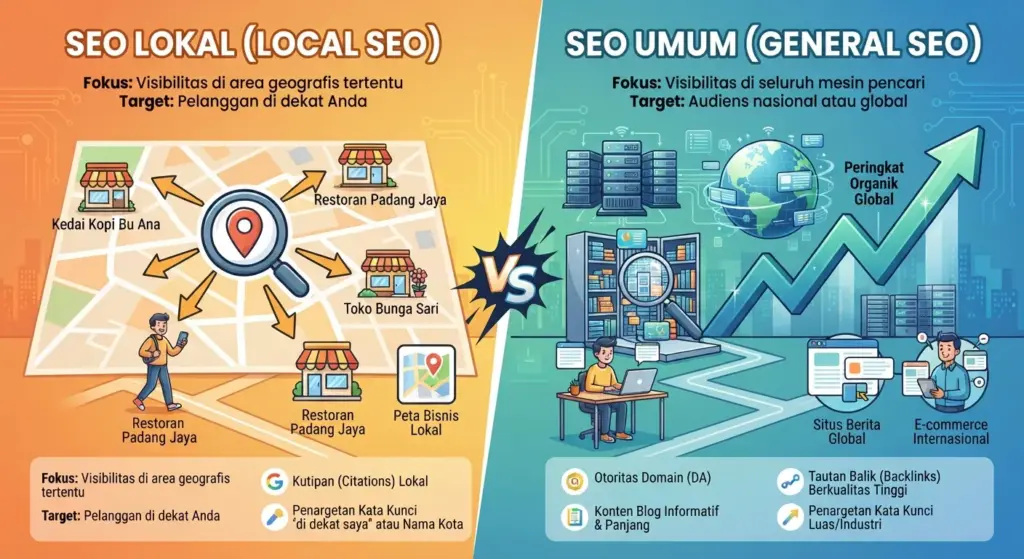 local seo vs seo umum