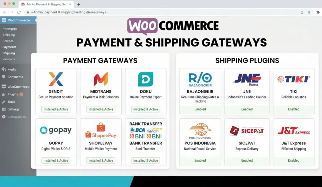 plugin untuk menunjang woocommers
